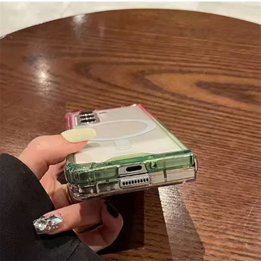 Gradient Candy Color Hyaline Shockproof Case for Samsung Galaxy Z Fold 7 6 5 4 3 5G