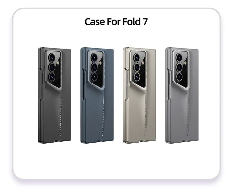 Z Fold 7 Matte PC Case + Steel Film – Full Coverage, Ultrathin Protection