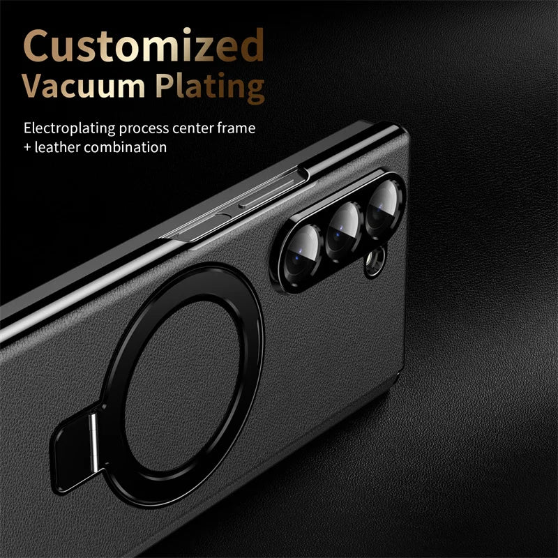 Magsafe Magnetic Hinge Case for Samsung Galaxy Z Fold 7 6 5 4 3 360 Full Protection Screen Glass Wireless Magnetic Holder Cover