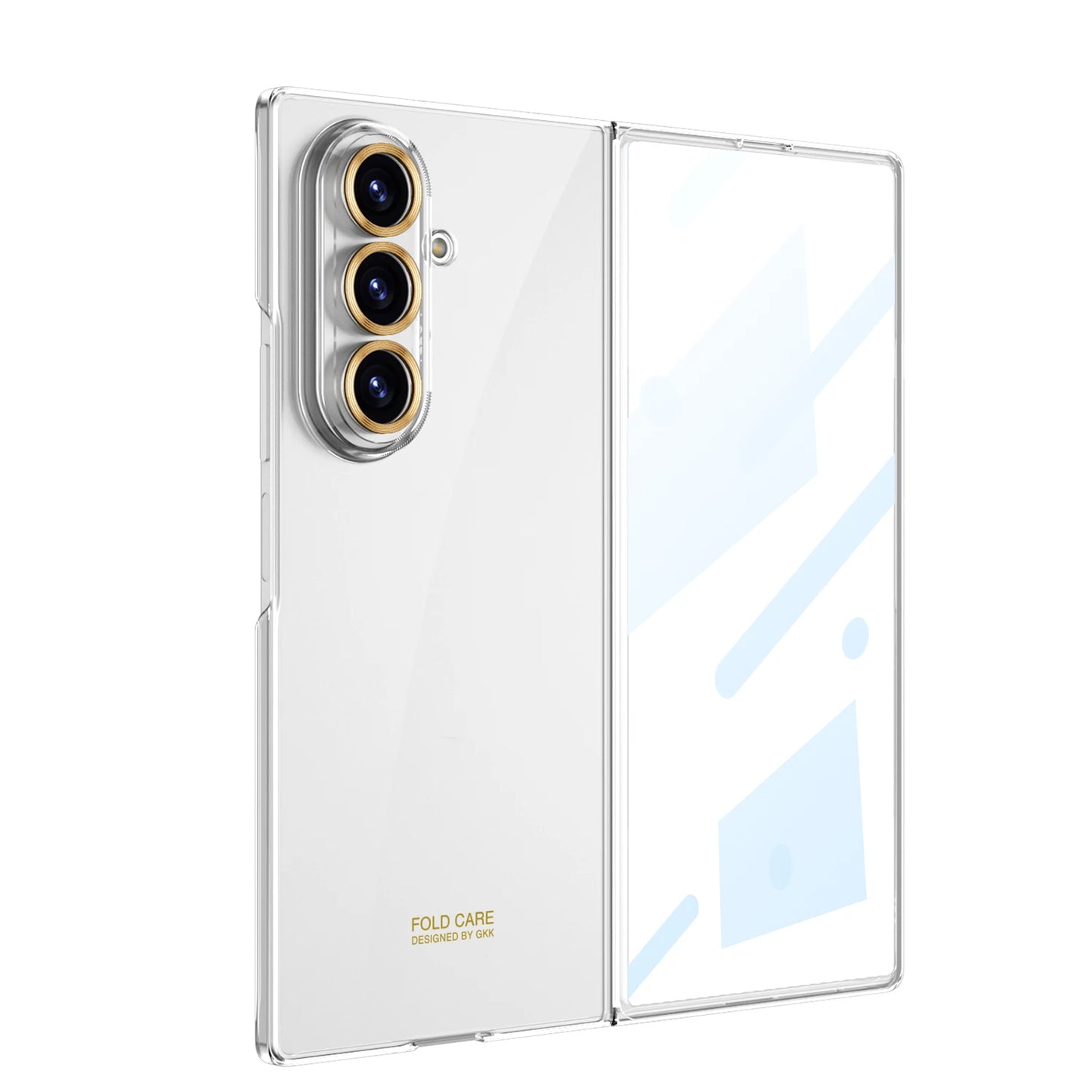 Luxury Ultra-thin Phone Case For Samsung Galaxy Z Fold7 Fold 6 Outer Screen Glass Protective Film Matte Hard PC Shockproof Cover