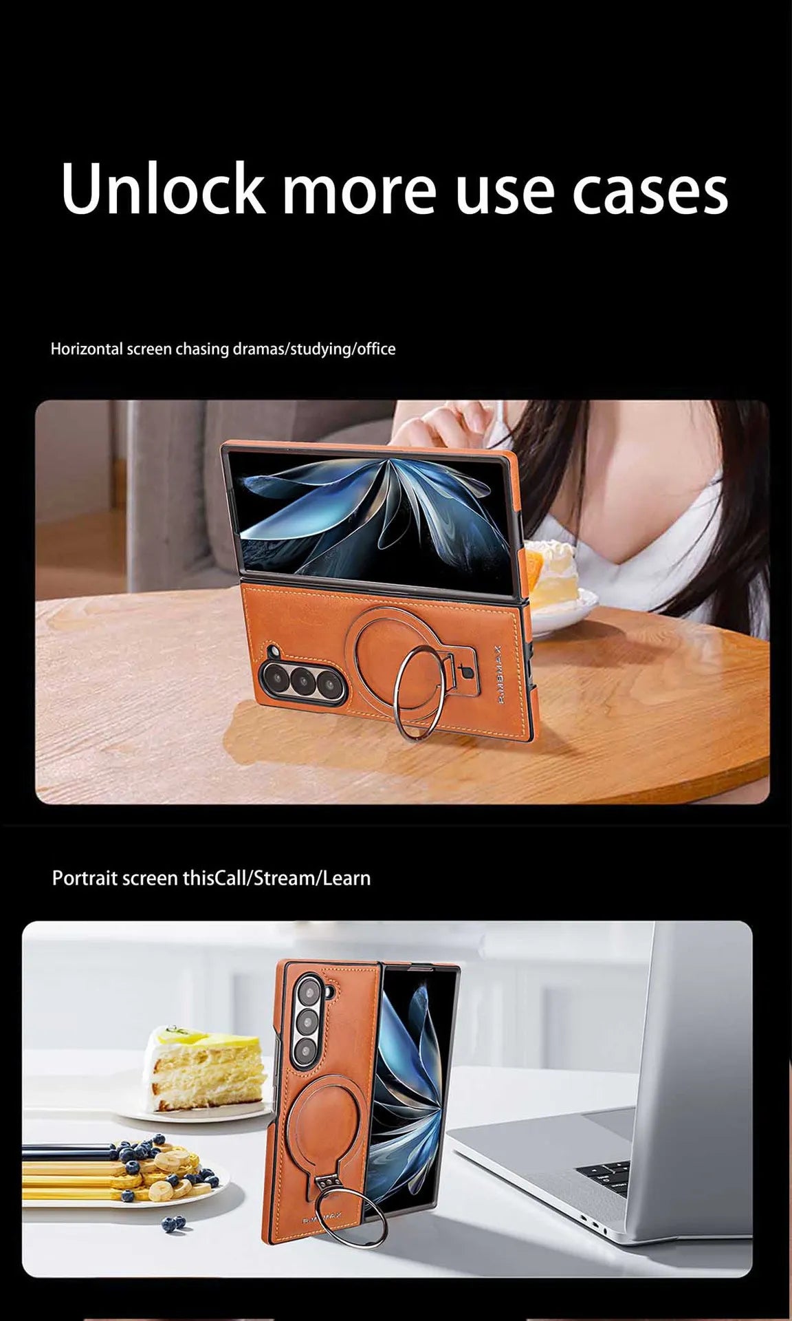 Electroplated Leather  Phone Case for Samsung Galaxy Z Fold 7 ZFold 6 5 4 3 Bracket Magnetic Wireless Charging Protective Cover