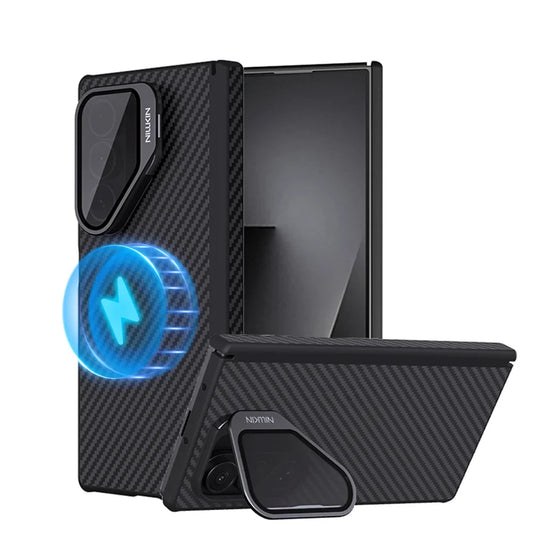 For Samsung Galaxy Z Fold 7 5G Magsafe Aramid Fiber Case NILLKIN Magnetic Fold Shockproof Back Cover Protection For Fold 7 Cases