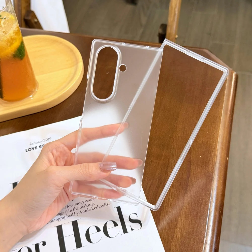 Z Fold7 Case Ultra Thin Matte Slim PC Folding for Samsung Galaxy Z Fold 7 6 5 4 3 Cases fold6 Shockproof Transparent Back Cover