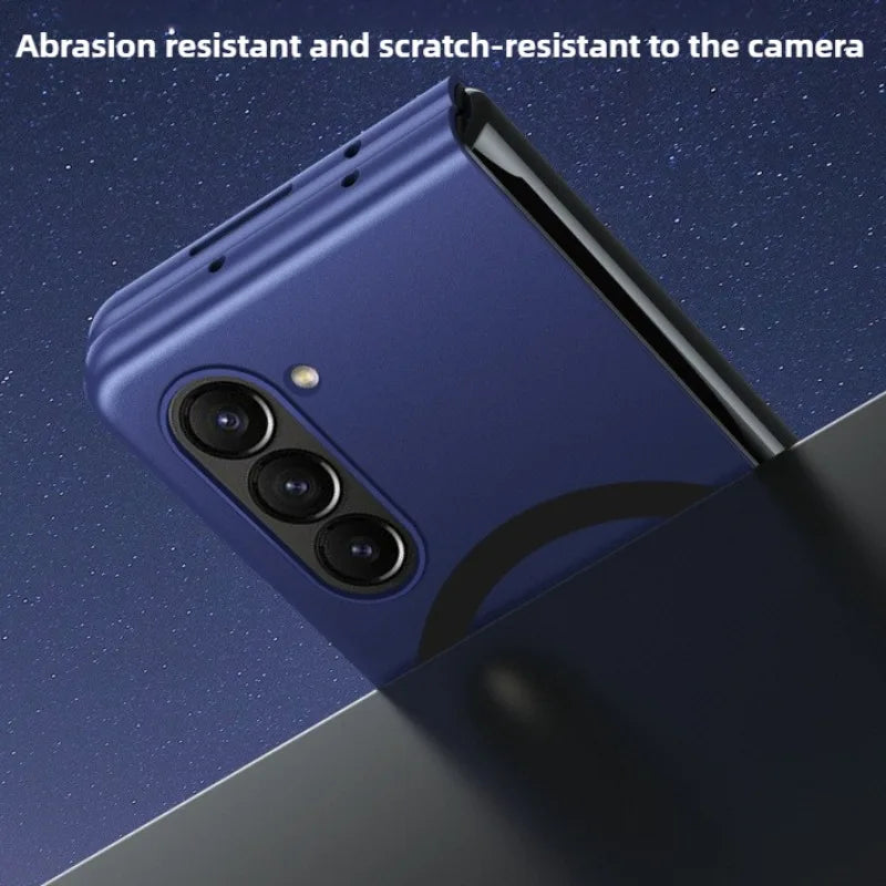 Ultra Thin Folding Skin Mobile Phone Case For Samsung Galaxy Z Fold 7 Magnetic Suction PC Matte Bumper Hard Cover