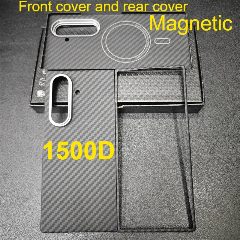 Magnetic Aramid Case For Samsung Galaxy Z Fold 7, Carbon Fiber Case For Magsafe, Mobile Phone Accessories