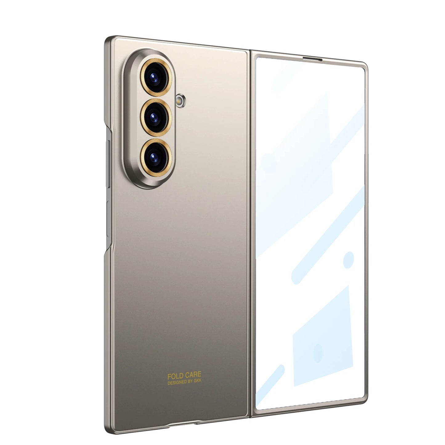 Luxury Ultra-thin Phone Case For Samsung Galaxy Z Fold7 Fold 6 Outer Screen Glass Protective Film Matte Hard PC Shockproof Cover