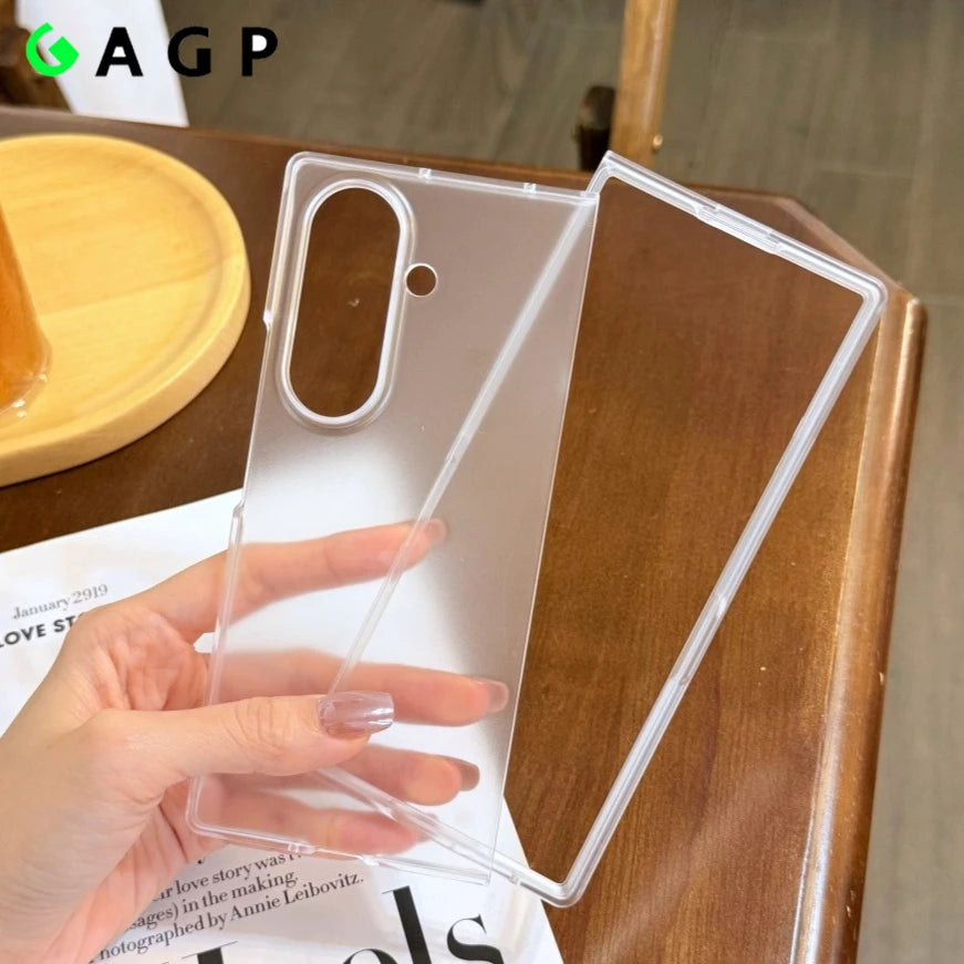 Z Fold7 Case Ultra Thin Matte Slim PC Folding for Samsung Galaxy Z Fold 7 6 5 4 3 Cases fold6 Shockproof Transparent Back Cover