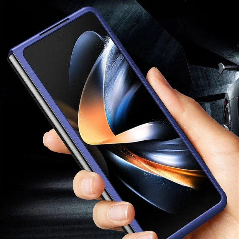 Ultra Thin Folding Skin Mobile Phone Case For Samsung Galaxy Z Fold 7 Magnetic Suction PC Matte Bumper Hard Cover