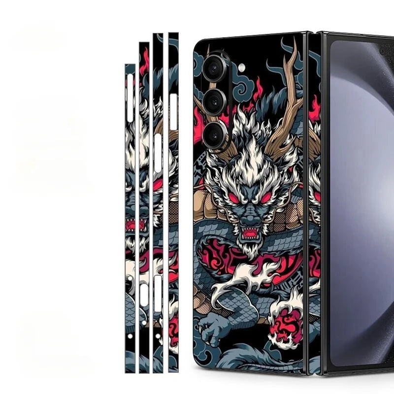 Back and Side Frame Skin Wrap for Samsung Galaxy Z Fold 7 / 5 / 4 / 3