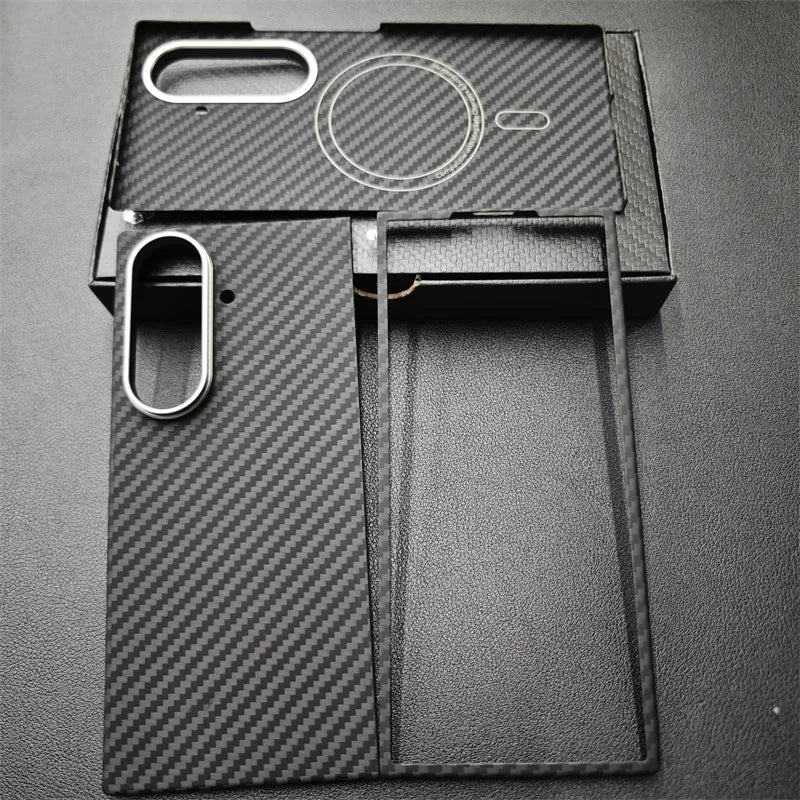 Magnetic Aramid Case For Samsung Galaxy Z Fold 7, Carbon Fiber Case For Magsafe, Mobile Phone Accessories