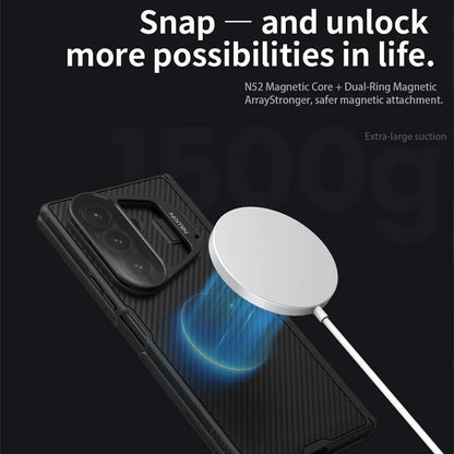 For Samsung Galaxy Z Fold 7 MagSafe Case NILLKIN CamShield Prop Magnetic Case With Phone Holder Camera Cover For Samsung Z Fold7