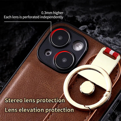 Samsung Galaxy Z Fold 7 New Anti-Shock Business Leather Wristband Cover Case For Samsung ZFold7 Non-Slip Protective Case