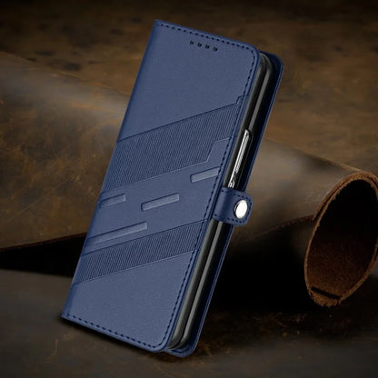 Thin Suede Leather Purse Phone Case for Samsung Galaxy Z Fold 7 6 5 4 3 Fold6 Fold5 Fold4 Fold3 Flip Stand Wallet Card Cover Bag