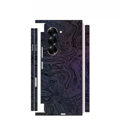 Back and Side Frame Skin Wrap for Samsung Galaxy Z Fold 7 / 6 / 5 / 4 / 3 / 2