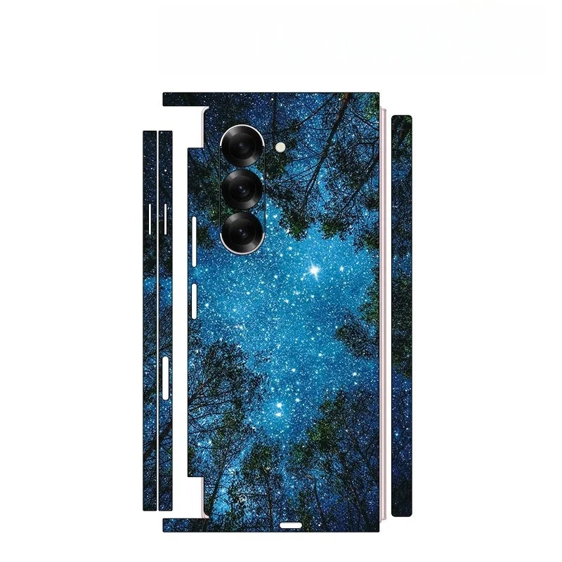 Back and Side Frame Skin Wrap for Samsung Galaxy Z Fold 7 / 6 / 5 / 4 / 3 / 2