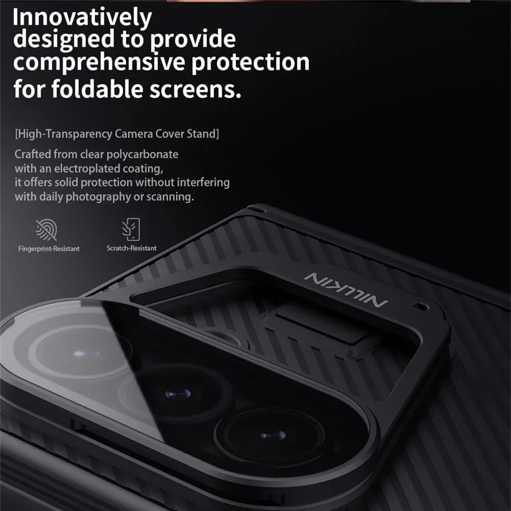 For Samsung Galaxy Z Fold 7 MagSafe Case NILLKIN CamShield Prop Magnetic Case With Phone Holder Camera Cover For Samsung Z Fold7