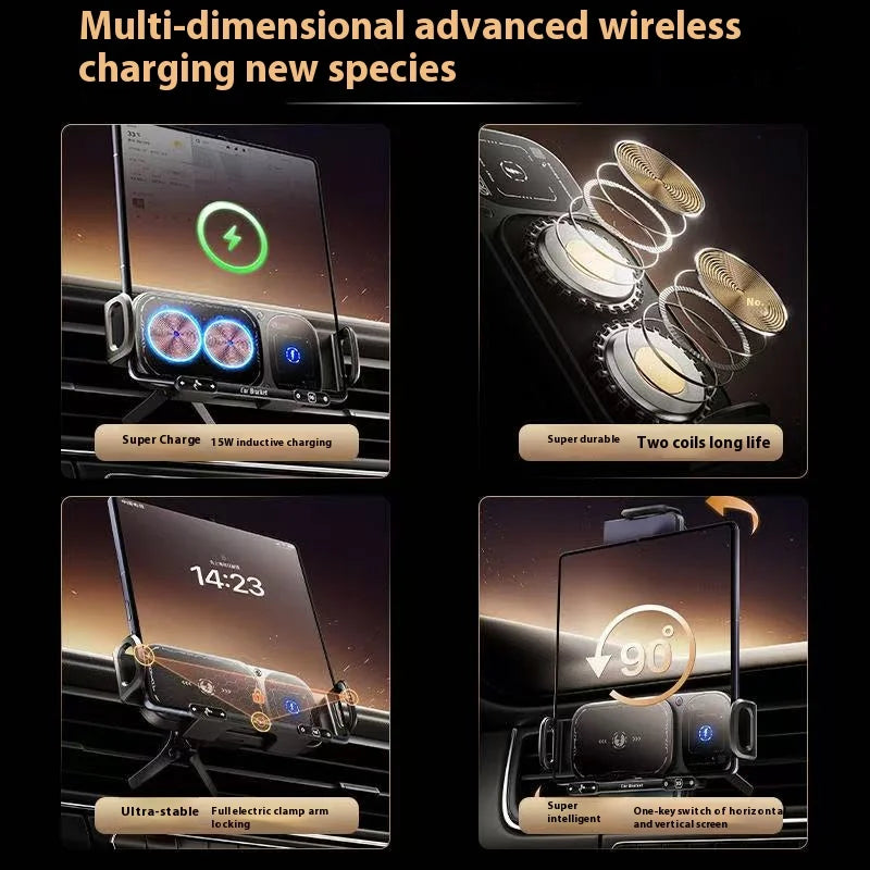 2IN1 Car Wireless Charger Phone Holder