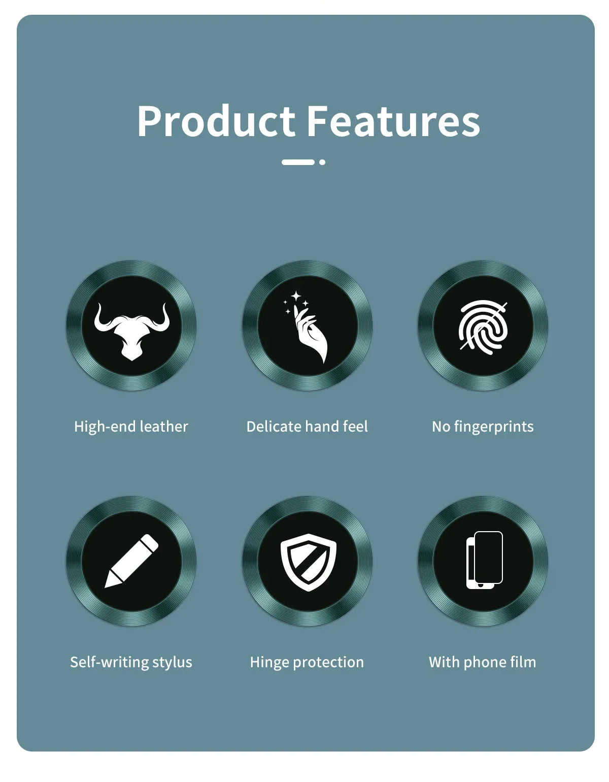 With Touch Pen Case For Samsung Galaxy Z Fold 5 Leather Hinge Fold 6 4 3 Screen Protector Tempered Film Folding Kickstand Cover