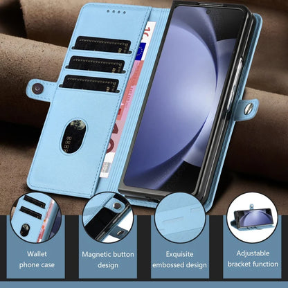 Thin Suede Leather Purse Phone Case for Samsung Galaxy Z Fold 7 6 5 4 3 Fold6 Fold5 Fold4 Fold3 Flip Stand Wallet Card Cover Bag