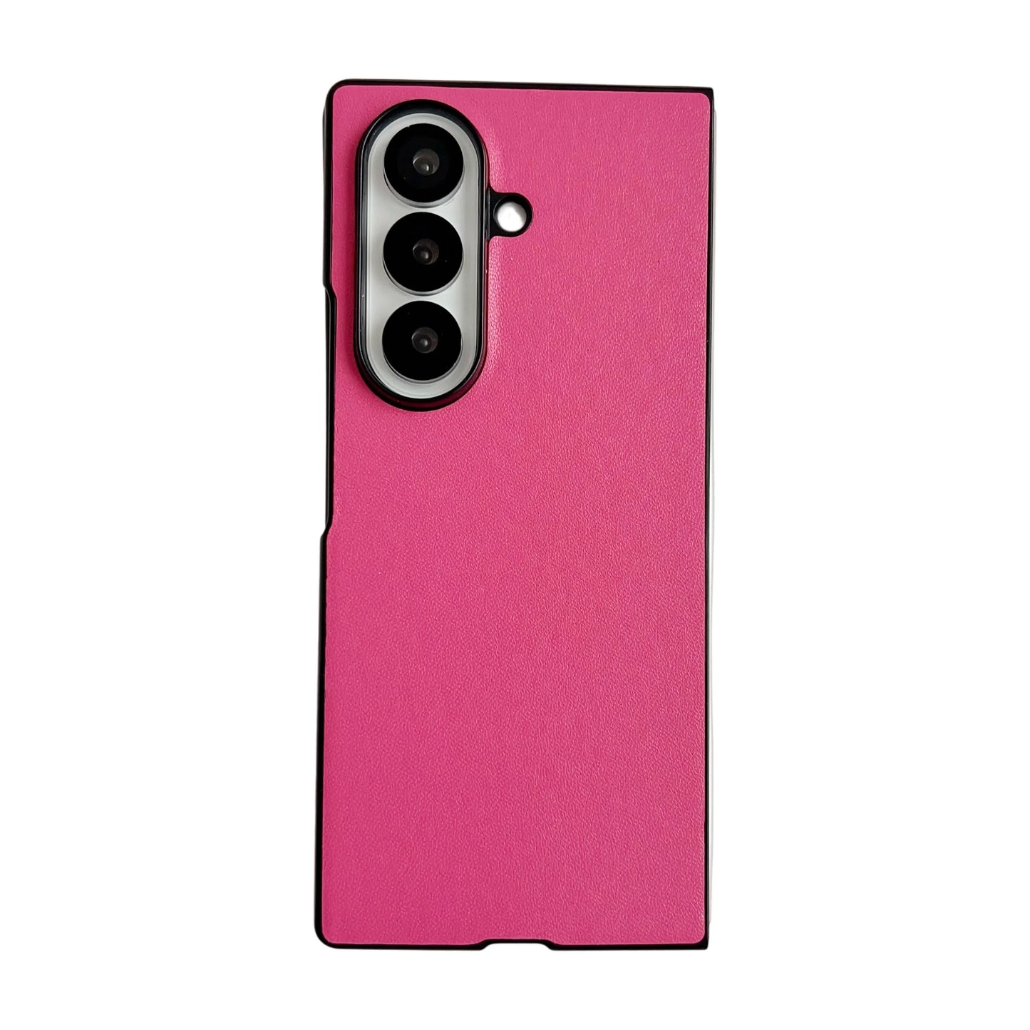 Fashion Matte Candy Color Leather Texture Case For Samsung Galaxy Z Fold 7 6 5 4 3 ZFold 7 Colorful Shockproof Solid Bumper Cover