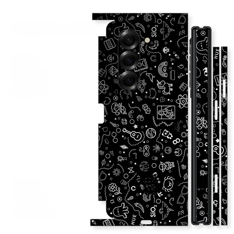 Back and Side Frame Skin Wrap for Samsung Galaxy Z Fold 7 / 6 / 5 / 4 / 3