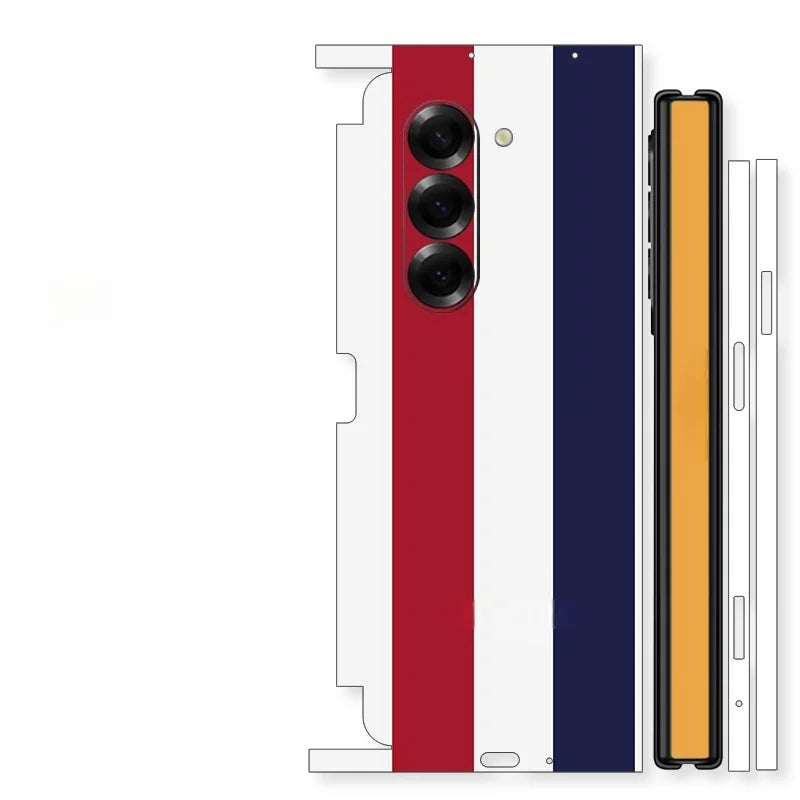 Back and Side Frame Skin Wrap for Samsung Galaxy Z Fold 7 / 6 / 5 / 4 / 3