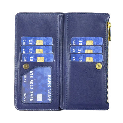 Luxury Lanyard Zipper Wallet Card Slot Phone Case For Samsung Galaxy Z Fold 7 6 5 4 3 Fold6 Fold5 Fold4 Leather Flip Stand Cover