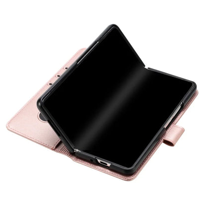 Luxury Magnetic Leather Wallet Card Phone Case for Samsung Galaxy Z Fold 6 5 4 3 Fold6 Fold5 Flip Purse Holder Cover Back Bag