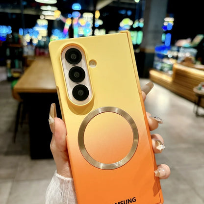 Matte Ultra Slim Liquid Silicone For Magsafe Wireless Charge Fold Phone Case For Samsung Z Fold 7 6 5 4 3 Anti Drop Bumper Cover