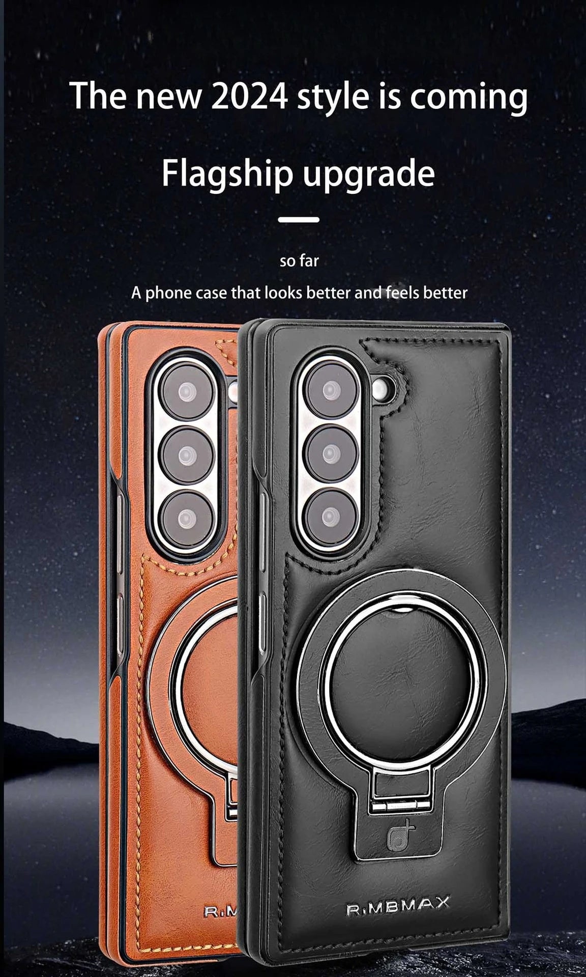 Electroplated Leather  Phone Case for Samsung Galaxy Z Fold 7 ZFold 6 5 4 3 Bracket Magnetic Wireless Charging Protective Cover
