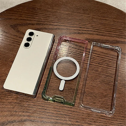 Gradient Candy Color Hyaline Shockproof Case for Samsung Galaxy Z Fold 7 6 5 4 3 5G