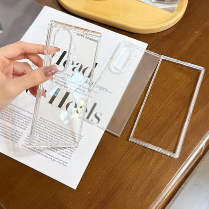 Z Fold7 Case Ultra Thin Matte Slim PC Folding for Samsung Galaxy Z Fold 7 6 5 4 3 Cases fold6 Shockproof Transparent Back Cover