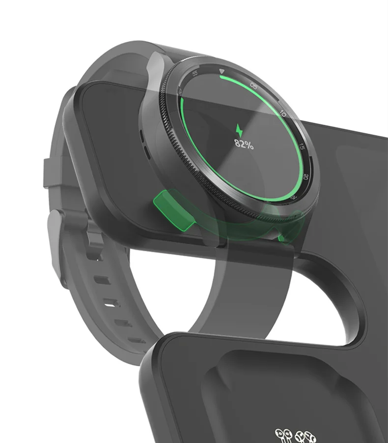 Galaxy Watch and Buds/Phones 3 in 1 Charger Wireless Charging Station for Samsung Watch 7 6 5 Pro/4 Active S25 Ultra S24 Flip 6