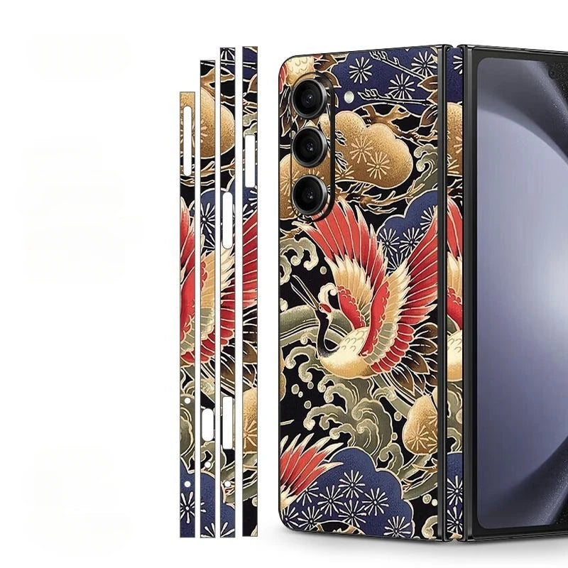 Back and Side Frame Skin Wrap for Samsung Galaxy Z Fold 7 / 5 / 4 / 3