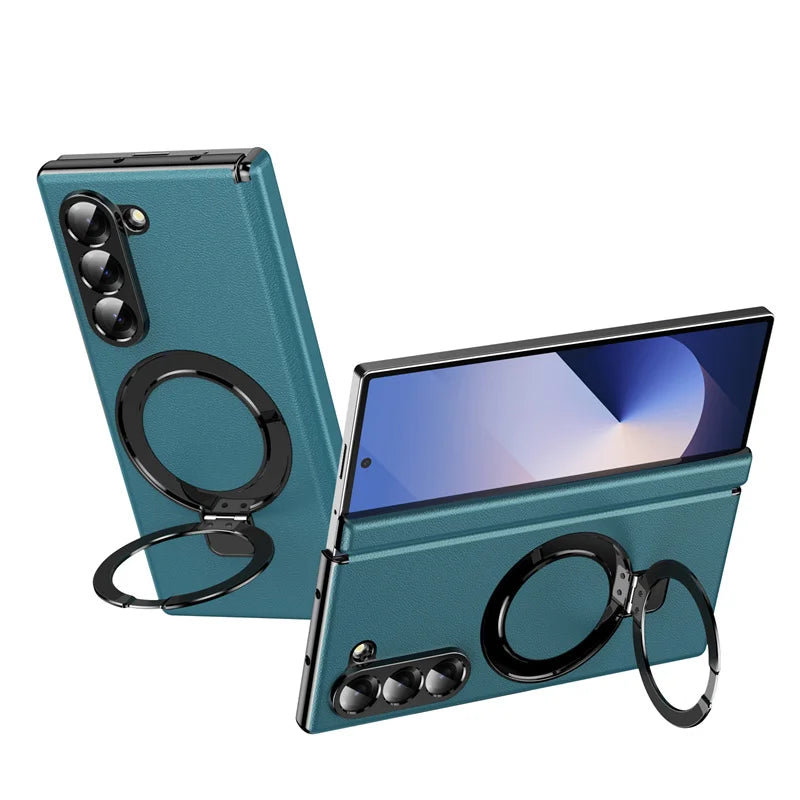 Magsafe Magnetic Hinge Case for Samsung Galaxy Z Fold 7 6 5 4 3 360 Full Protection Screen Glass Wireless Magnetic Holder Cover