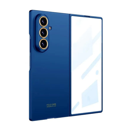 Z Fold 7 Ultra-thin Case – Matte Hard PC, Shockproof & Screen Glass Protector