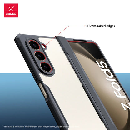 Samsung Galaxy Z Fold 3 4 5 6 Fold 7 Foldable Case Airbag Anti-drop Camera Protect Acrylic&TPU
