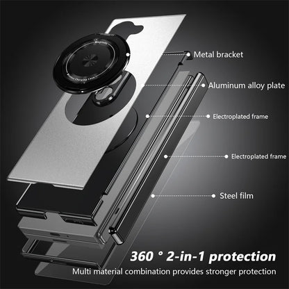 Magsafe Magnetic Hinge Case For Samsung Galaxy Z Fold 7 3 4 5 Fold 6 Screen Glass All inclusive Folding Bracket Protective Cover