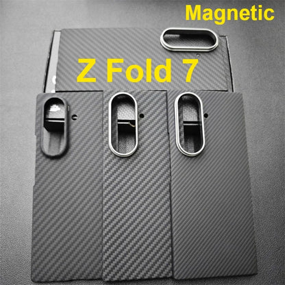 Magnetic Aramid Case For Samsung Galaxy Z Fold 7, Carbon Fiber Case For Magsafe, Mobile Phone Accessories