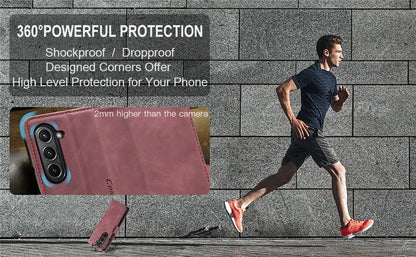 CaseMe Retor Leather Wallet Card Slot Phone Case for Samsung Galaxy Z Fold 7 6 5 4 Fold5 Fold6 Shockproof Flip Stand Cover Coque