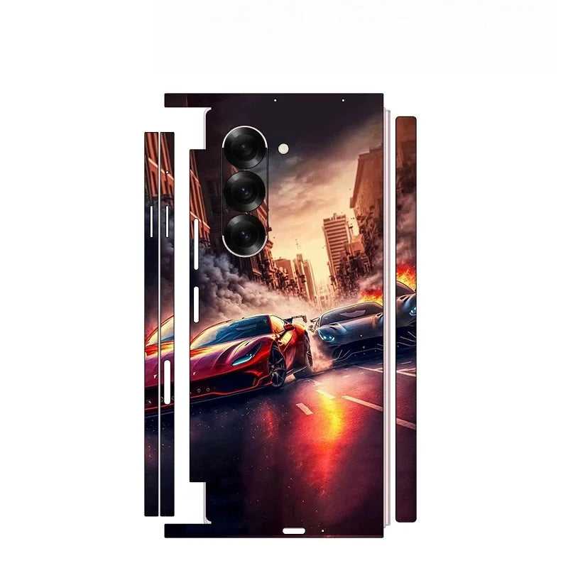 Back and Side Frame Skin Wrap for Samsung Galaxy Z Fold 7 / 6 / 5 / 4 / 3 / 2