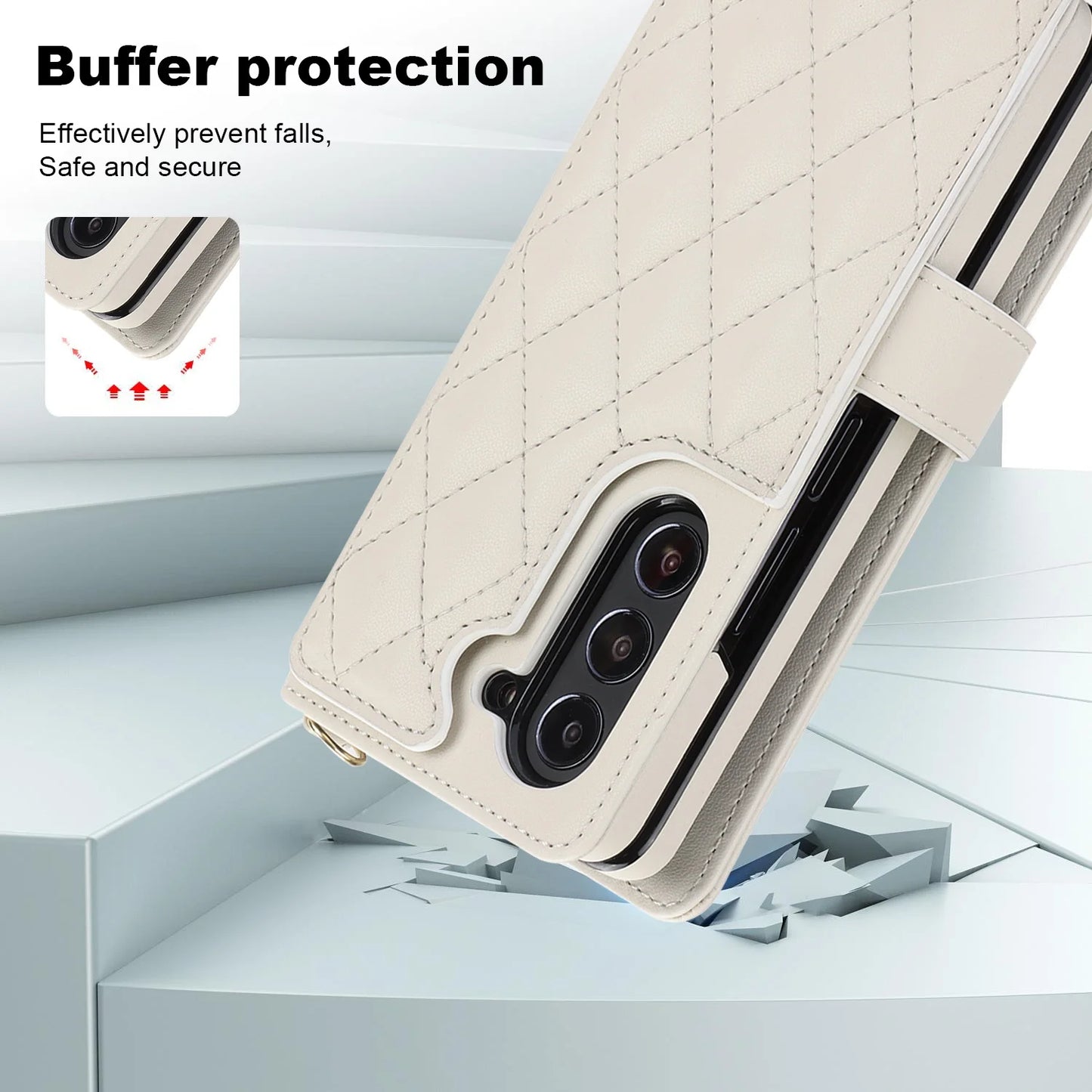 Ring Leather Zipper Wallet Card Slot Phone Case for Samsung Galaxy Z Fold 7 6 5 4 3 Shock Proof Flip Purse Holder Cover Hoesje