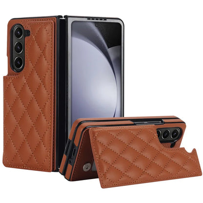 Leather Wallet Card Phone Case for Samsung Galaxy Z Fold 6 5 4 3 Fold6 Fold5 Fold4 Fold3 Shockproof Flip Stand Cover Hoesje Etui