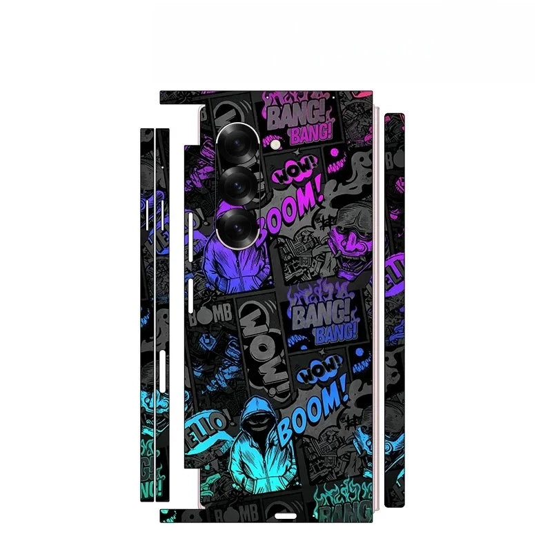 Back and Side Frame Skin Wrap for Samsung Galaxy Z Fold 7 / 6 / 5 / 4 / 3 / 2