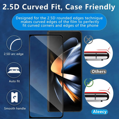 3Pcs Black Tempered Glass For Samsung Galaxy Z Fold 7 6 5 4 3 2