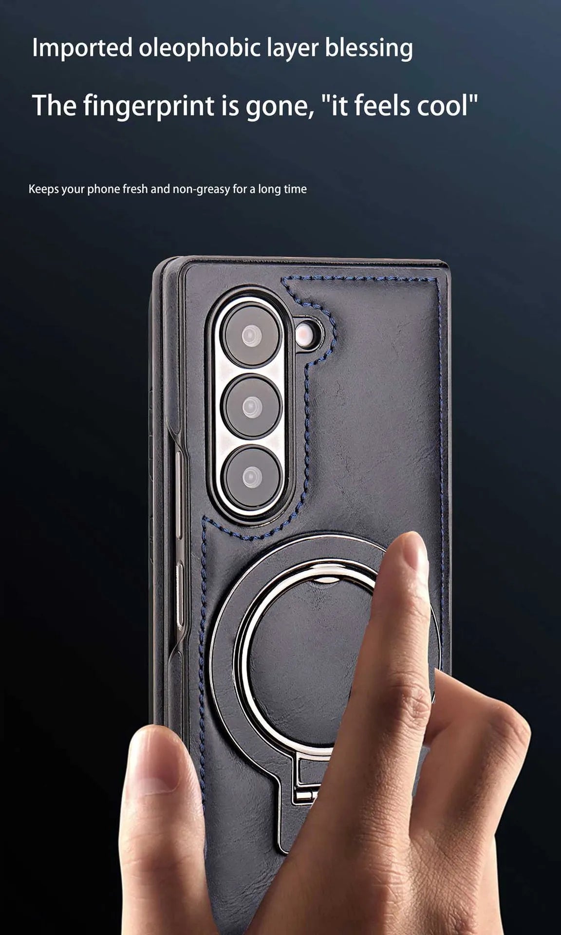 Electroplated Leather  Phone Case for Samsung Galaxy Z Fold 7 ZFold 6 5 4 3 Bracket Magnetic Wireless Charging Protective Cover