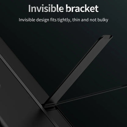 Invisible Bracket Stand Shockproof Phone Case For Samsung Galaxy Z Fold 7 ZFold 6 5 4 3 Protective Full Cover+Pen Slot Holder