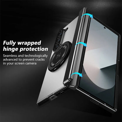 Magsafe Magnetic Hinge Case For Samsung Galaxy Z Fold 7 3 4 5 Fold 6 Screen Glass All inclusive Folding Bracket Protective Cover