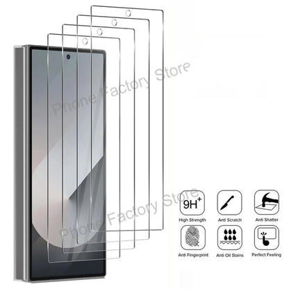 4PCS Tempered Glass For Samsung Galaxy Z Fold 7 6 5 4 3 Clear Premium Screen Protector For Samsung Z ZFold 6 5 Fold5 Film Glass