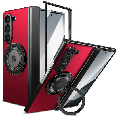 Magsafe Magnetic Hinge Case For Samsung Galaxy Z Fold 7 3 4 5 Fold 6 Screen Glass All inclusive Folding Bracket Protective Cover